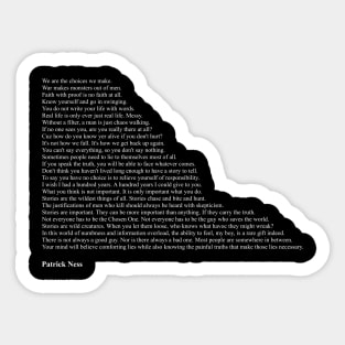 Patrick Ness Quotes Sticker
